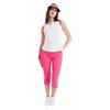 Green Lamb Ladies Octavia Sleeveless Club Polo Shirt White - Raspberry