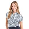 Green Lamb Ladies Odelle Printed Polo Shirt Arielli Print
