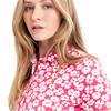 Green Lamb Ladies Odelle Printed Polo Shirt Carnation Print