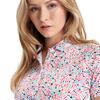 Green Lamb Ladies Odelle Printed Polo Shirt Festival Print