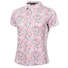 Green Lamb Ladies Odelle Printed Polo Shirt Festival Print