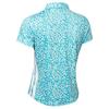 Green Lamb Ladies Odelle Printed Polo Shirt Pretty Print