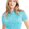 Green Lamb Ladies Odelle Printed Polo Shirt Pretty Print