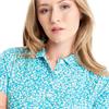 Green Lamb Ladies Odelle Printed Polo Shirt Pretty Print
