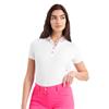 Green Lamb Ladies Odelle Printed Polo Shirt White - Festival Print