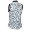 Green Lamb Ladies Odessa Sleeveless Printed Polo Shirt Arielli Print