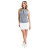 Green Lamb Ladies Olwyn Sleeveless Gingham Polo Shirt Navy - White