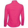 Green Lamb Ladies Olive Zip Neck Textured Long Sleeve Top Raspberry - Pink