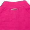 Green Lamb Ladies Olive Zip Neck Textured Long Sleeve Top Raspberry - Pink