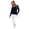 Green Lamb Ladies Oonagh Trellis V-Neck Sweater Navy