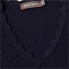 Green Lamb Ladies Oonagh Trellis V-Neck Sweater Navy