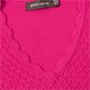 Green Lamb Ladies Oonagh Trellis V-Neck Sweater Raspberry - Pink