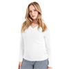 Green Lamb Ladies Oonagh Trellis V-Neck Sweater White