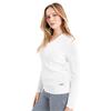Green Lamb Ladies Oonagh Trellis V-Neck Sweater White