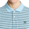 Lyle & Scott Gents Stripe Polo Shirt Breeze Blue - Dark Navy - Pink