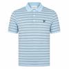 Lyle & Scott Gents Stripe Polo Shirt Breeze Blue - Dark Navy - Pink