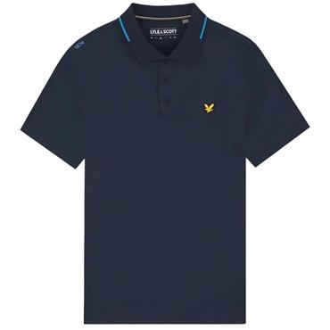 Lyle & Scott Gents 1874 Tipped Tech Polo Dark Navy (Z271)