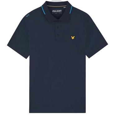 Lyle & Scott Gents 1874 Tipped Tech Polo Dark Navy (Z271)
