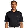 Lyle & Scott Gents 1874 Tipped Tech Polo Jet Black( Z865)