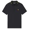 Lyle & Scott Gents 1874 Tipped Tech Polo Jet Black( Z865)