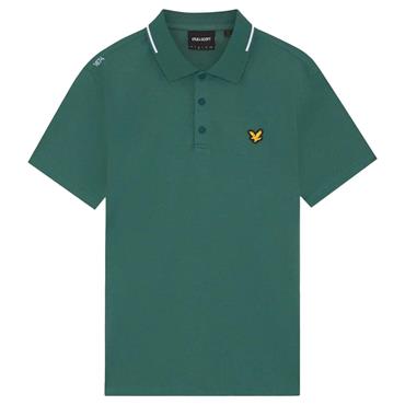 Lyle & Scott Gents 1874 Tipped Tech Polo Mediterranea (Y105)