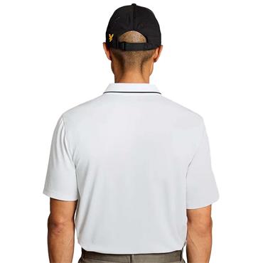 Lyle & Scott Gents 1874 Tipped Tech Polo White (626)