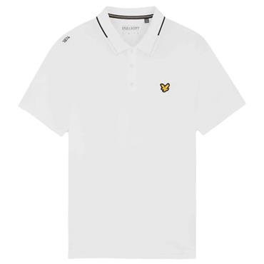 Lyle & Scott Gents 1874 Tipped Tech Polo White (626)