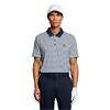 Lyle & Scott Gents Stripe Polo Shirt White - Aquamarine (Y190)