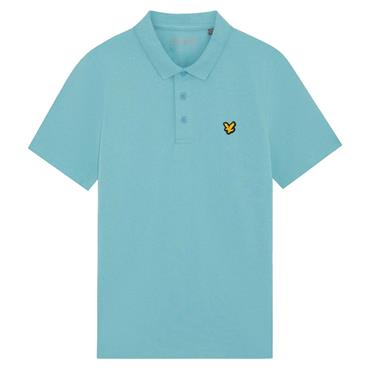 Lyle & Scott Gents Core Polo Shirt Aquamarine Blue (661)