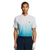 Lyle & Scott Gents Gradient Polo Shirt Aquamarine Blue - Turbulence (661)