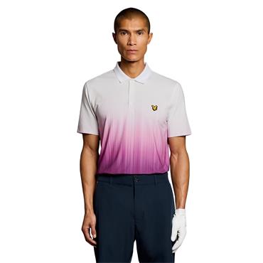 Lyle & Scott Gents Gradient Polo Shirt Techno Purple