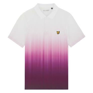 Lyle & Scott Gents Gradient Polo Shirt Techno Purple