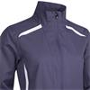 Sunderland Killy Ladies Zip Front Lightweight Panelled Waterproof Jacket Midnight Plum - White