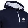 Sunderland Gents Atlas Official Ryder Cup 2027 Thermal Zip Neck Hoodie Navy - Silver Marl