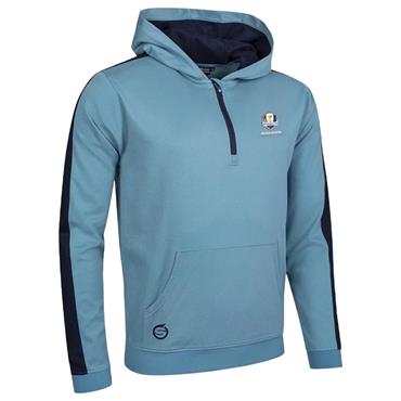 Sunderland Gents Atlas Official Ryder Cup 2027 Thermal Zip Neck Hoodie Pacific Blue - Navy
