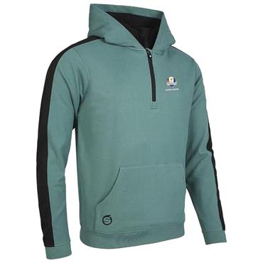 Sunderland Gents Atlas  Official Ryder Cup 2027 Thermal Zip Neck Hoodie  Pine Green - Black