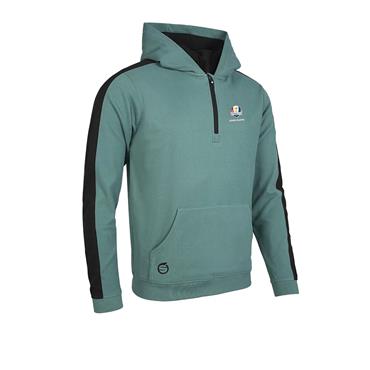 Sunderland Gents Atlas  Official Ryder Cup 2027 Thermal Zip Neck Hoodie  Pine Green - Black