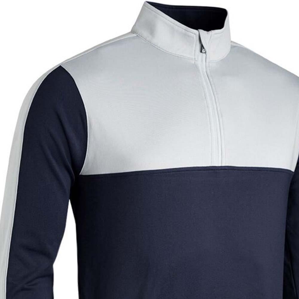 Sunderland Gents Arizona Zip Neck Thermal Panelled Fleece Midlayer Navy