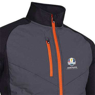Sunderland Gents Davos Official Ryder Cup 2027 Padded Thermal Jacket Charcoal - Black - Inferno