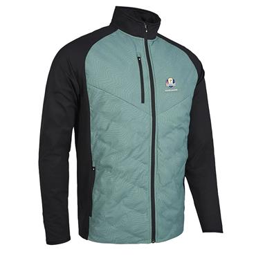 Sunderland Gents Davos Official Ryder Cup 2027 Padded Thermal Jacket Green Terrain - Black 