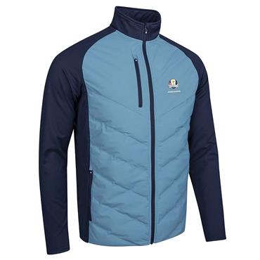 Sunderland Gents Davos Official Ryder Cup 2027 Padded Thermal Jacket Pacific Blue - Navy