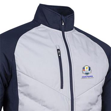 Sunderland Gents Davos Official Ryder Cup 2027 Padded Thermal Jacket Silver - Navy
