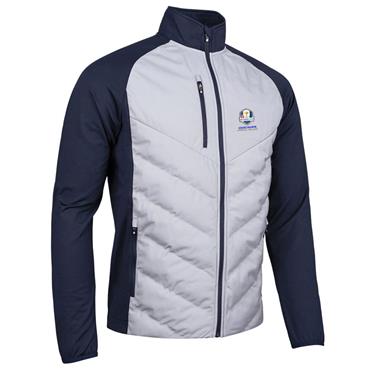 Sunderland Gents Davos Official Ryder Cup 2027 Padded Thermal Jacket Silver - Navy