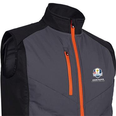 Sunderland Gents Andorra Official Ryder Cup 2027 Padded Thermal Gilet Charcoal - Black - Inferno