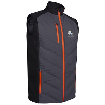 Sunderland Gents Andorra Official Ryder Cup 2027 Padded Thermal Gilet Charcoal - Black - Inferno