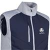 Sunderland Gents Andorra Official Ryder Cup 2027 Padded Bonded Thermal Gilet Navy - Silver 