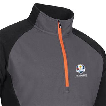 Sunderland Gents Sahara Official Ryder Cup 2027 Thermal Fleece Midlayer Black - Charcoal - Inferno