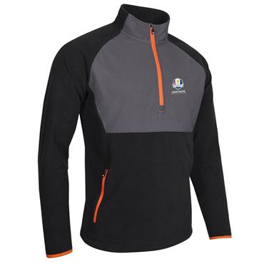 Sunderland Gents Sahara Official Ryder Cup 2027 Thermal Fleece Midlayer Black - Charcoal - Inferno