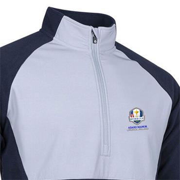 Sunderland Gents Sahara Official Ryder Cup 2027 Thermal Fleece Midlayer Navy - Silver