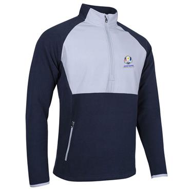 Sunderland Gents Sahara Official Ryder Cup 2027 Thermal Fleece Midlayer Navy - Silver